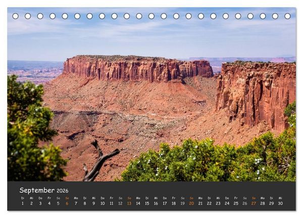 Produktbild: Die Canyons der USA (Tischkalender 2026 DIN A5 quer), CALVENDO Monatskalender
