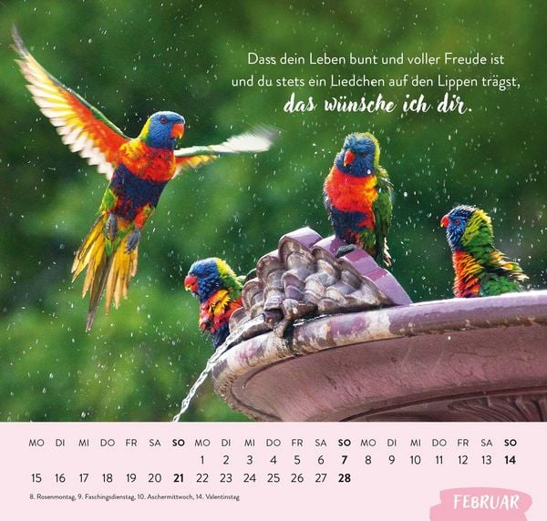 Produktbild: Wandkalender 2027: Was ich dir von Herzen w&uuml;nsche