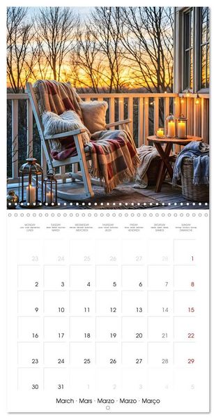 Produktbild: My quiet oasis - Inhale. Arrive. Find peace. (Wall Calendar 2026 12 &times; 12 Inch) CALVENDO 12 Month Wall Calendar
