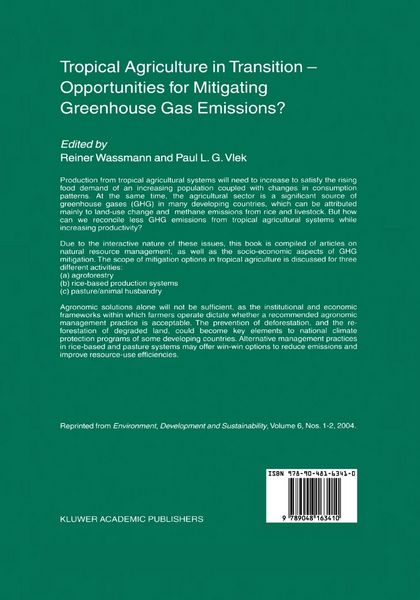 Produktbild: Tropical Agriculture in Transition &mdash; Opportunities for Mitigating Greenhouse Gas Emissions?