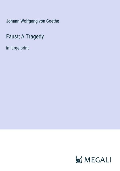 Produktbild: Faust; A Tragedy