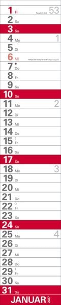 Produktbild: XXL Planer Gro&szlig;druck rot 2027