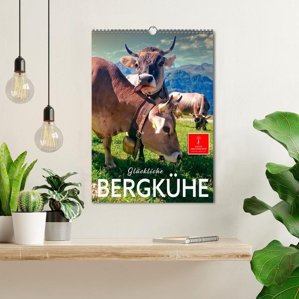Produktbild: Gl&uuml;ckliche Bergk&uuml;he (Wandkalender 2026 DIN A3 hoch), CALVENDO Monatskalender