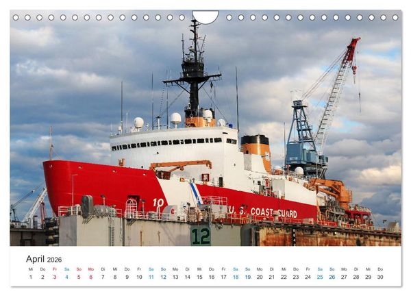 Produktbild: Gro&szlig;e und kleine Schiffe im Seehafen Seattle (Wandkalender 2026 DIN A4 quer), CALVENDO Monatskalender