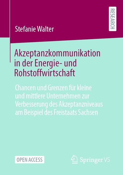 Produktbild: Akzeptanzkommunikation in der Energie- und Rohstoffwirtschaft