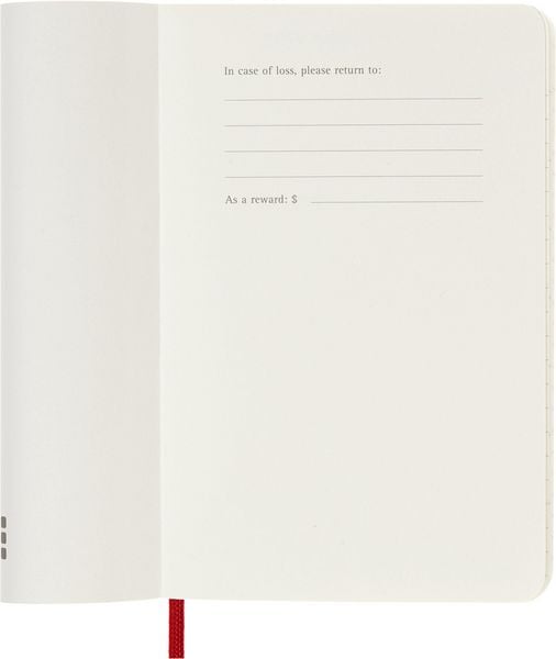 Produktbild: Moleskine 12 Monate Tageskalender 2027, Pocket/A6, 1 Tag = 1 Seite, Weicher Einband, Scharlachrot