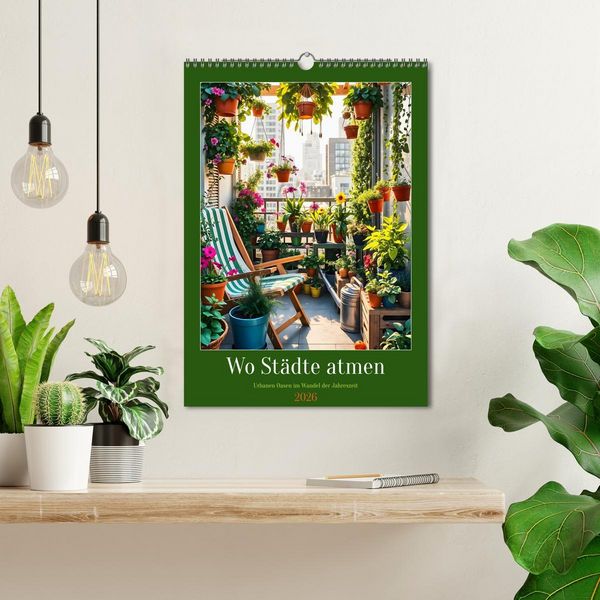 Produktbild: Wo St&auml;dte atmen - Urbanen Oasen im Wandel der Jahreszeit (Wandkalender 2026 DIN A3 hoch), CALVENDO Monatskalender