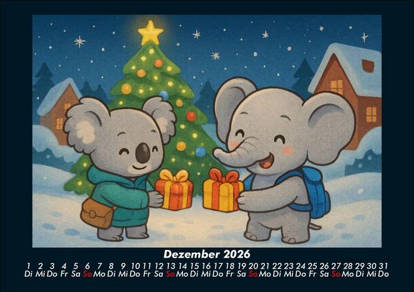 Produktbild: Kiki & Raffi - Reise durch Kanada 2026 Fotokalender DIN A5