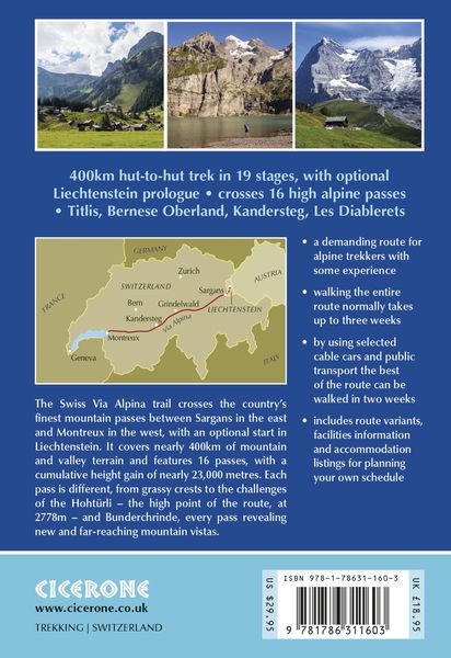 Produktbild: The Swiss Alpine Pass Route - Via Alpina Route 1