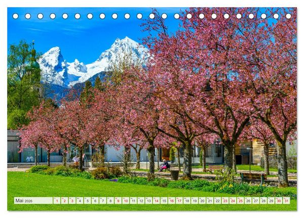 Produktbild: Urlaub im Berchtesgadener Land (Tischkalender 2026 DIN A5 quer), CALVENDO Monatskalender