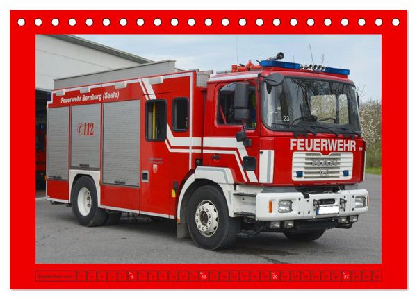 Produktbild: Einsatzfahrzeuge aus Sachsen und Sachsen-Anhalt (Tischkalender 2026 DIN A5 quer), CALVENDO Monatskalender