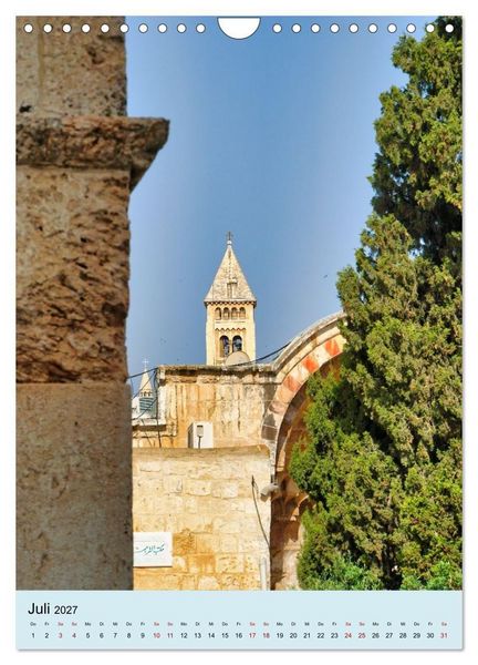 Produktbild: Evangelische Erl&ouml;serkirche Jerusalem (Wandkalender 2027 DIN A4 hoch), CALVENDO Monatskalender