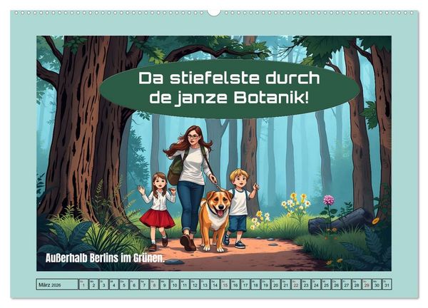 Produktbild: Liebenswerte Berliner Mundart (Wandkalender 2026 DIN A2 quer), CALVENDO Monatskalender