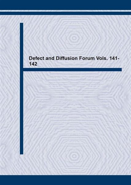 Produktbild: Defect and Diffusion Forum Vols. 141-142
