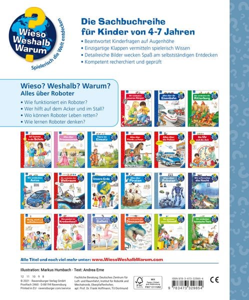 Wieso? Weshalb? Warum?, Band 47 - Alles über Roboter