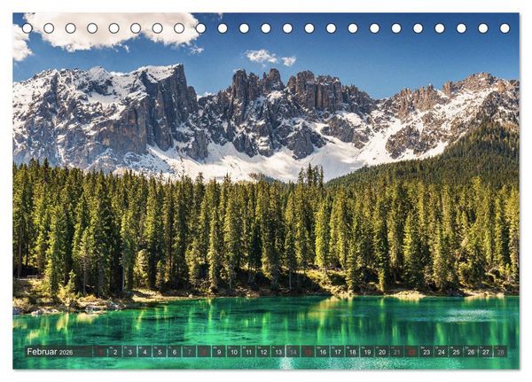 Produktbild: Dolomiten - Traumhafte Berglandschaften (Tischkalender 2026 DIN A5 quer), CALVENDO Monatskalender