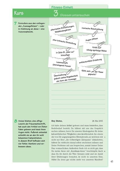 Texte analysieren und verfassen – Klasse 8-10 – Deutsch