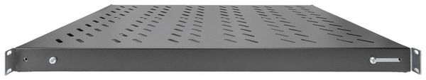 Produktbild: Digitus DN-97649 19 Zoll Netzwerkschrank-Ger&auml;teboden 1 HE variable Befestigungsschienen Geeignet f&uuml;r Schranktiefe: 1000 mm Schwarz (RAL 9005)