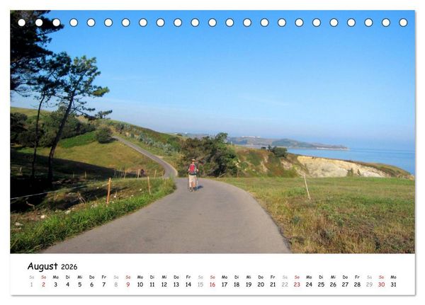 Produktbild: Camino del norte - K&uuml;stenweg (Tischkalender 2026 DIN A5 quer), CALVENDO Monatskalender