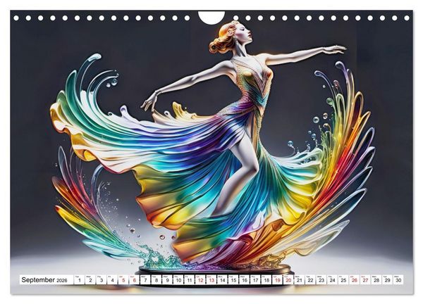 Produktbild: Elegant dancers (Wall Calendar 2026 DIN A4 landscape), CALVENDO 12 Month Wall Calendar