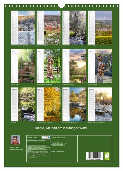 Produktbild: Nieste, Kleinod am Kaufunger Wald (Wandkalender 2026 DIN A3 hoch), CALVENDO Monatskalender