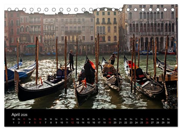 Produktbild: Bella Venezia (Tischkalender 2026 DIN A5 quer), CALVENDO Monatskalender