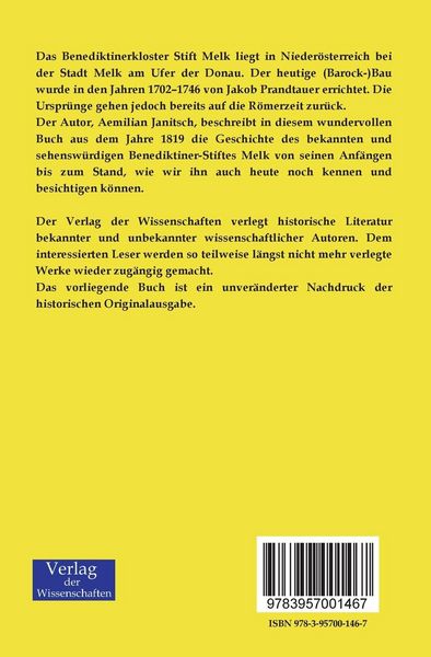 Produktbild: Geschichte des uralten und ber&uuml;hmten Benedictiner-Stiftes Melk
