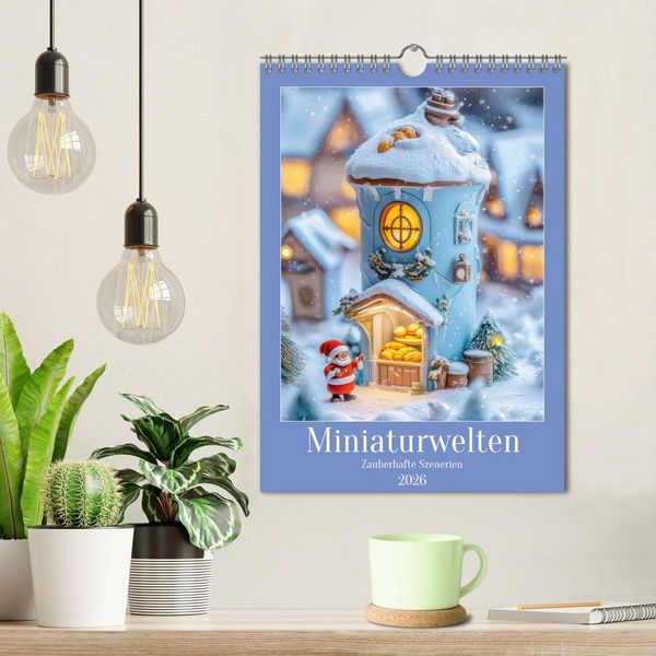 Produktbild: Miniaturwelten - Zauberhafte Szenerien (Wandkalender 2026 DIN A4 hoch), CALVENDO Monatskalender