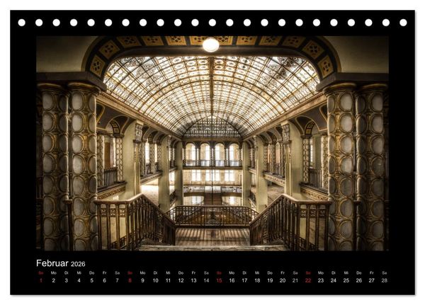 Produktbild: Lost Places - verlassene Orte vergangener Glanz (Tischkalender 2026 DIN A5 quer), CALVENDO Monatskalender