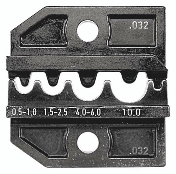 Produktbild: Rennsteig Werkzeuge 624 032 3 0 Crimpeinsatz Unisolierte Kabelschuhe, Unisolierte Verbinder 0.5 bis 10 mm&sup2; Passend f&uuml;r Marke (Zangen) Rennsteig