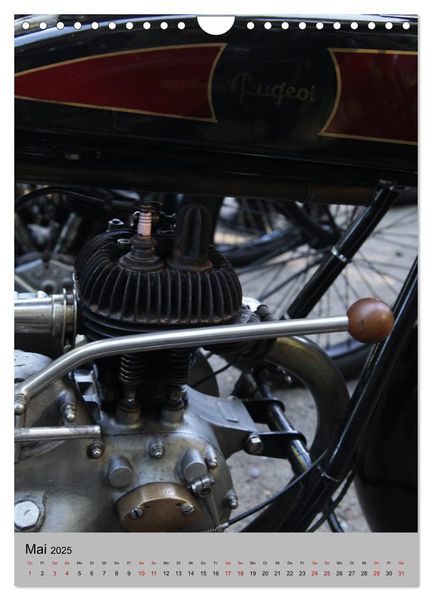 Produktbild: Motorrad Oldtimer - Motoransichten (Wandkalender 2025 DIN A4 hoch), CALVENDO Monatskalender