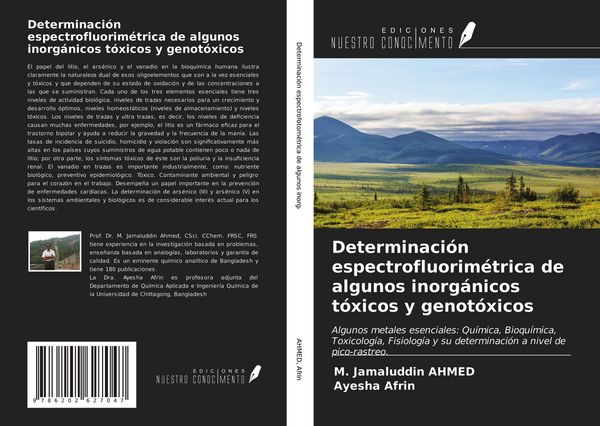 Produktbild: Determinaci&oacute;n espectrofluorim&eacute;trica de algunos inorg&aacute;nicos t&oacute;xicos y genot&oacute;xicos