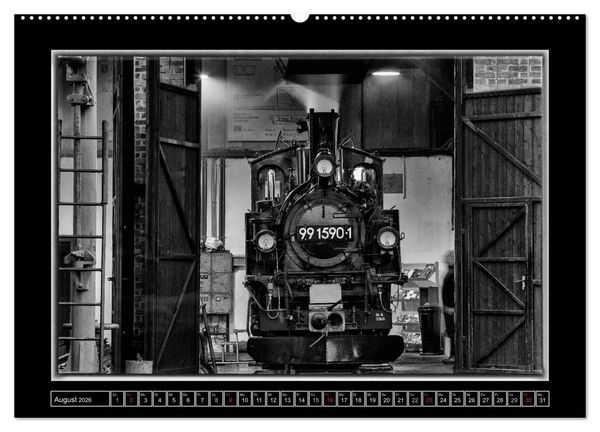 Produktbild: Unter Dampf - Mit der Pre&szlig;nitztalbahn durchs Erzgebirge (hochwertiger Premium Wandkalender 2026 DIN A2 quer), Kunstdruck in Hochglanz