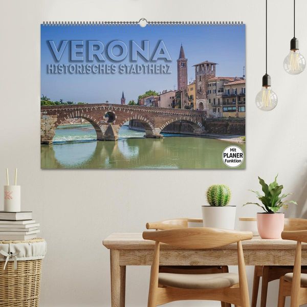 Produktbild: VERONA Historisches Stadtherz (Wandkalender 2026 DIN A2 quer), CALVENDO Monatskalender