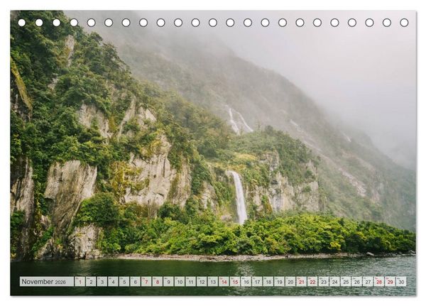 Produktbild: Neuseeland - Landschaftstr&auml;ume (Tischkalender 2026 DIN A5 quer), CALVENDO Monatskalender