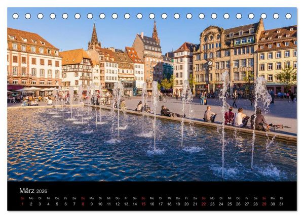 Produktbild: Stra&szlig;burg Impressionen (Tischkalender 2026 DIN A5 quer), CALVENDO Monatskalender