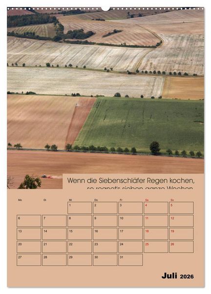 Produktbild: Wetter-Regeln der Bauern (hochwertiger Premium Wandkalender 2026 DIN A2 hoch), Kunstdruck in Hochglanz