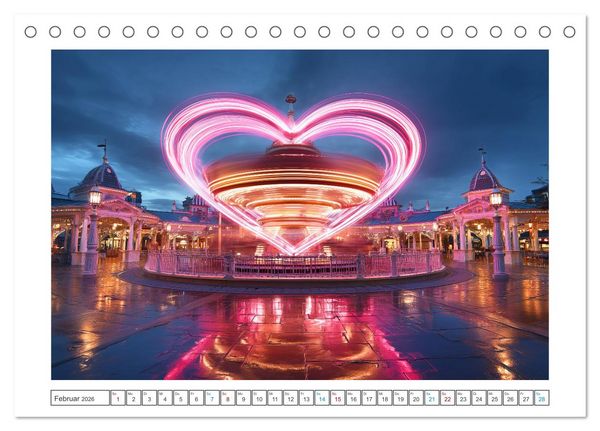 Produktbild: Farbst&uuml;rme der Nacht (Tischkalender 2026 DIN A5 quer), CALVENDO Monatskalender