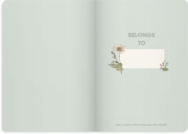 Produktbild: Burde Notizbuch Deluxe A5 blue flower
