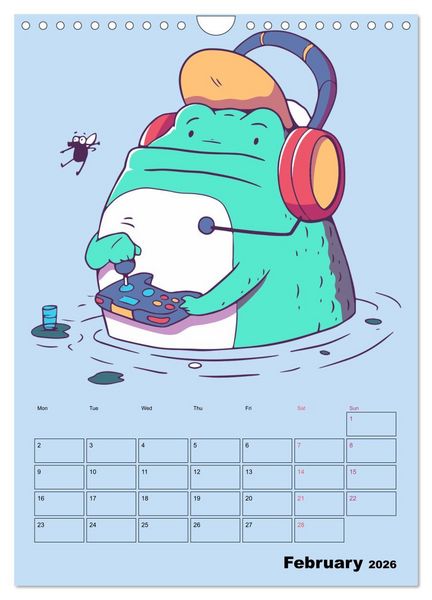 Produktbild: Funny Gamer Animals (Wall Calendar 2026 DIN A4 portrait), CALVENDO 12 Month Wall Calendar