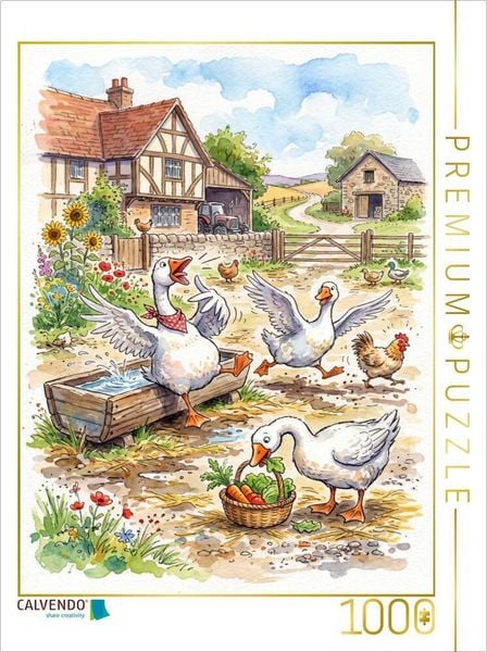 CALVENDO Puzzle Bauernhofspaß das ganze Jahr | 1000 Teile Lege-Größe 64x48cm Foto-Puzzle für glückliche Stunden