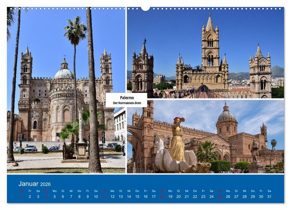 Produktbild: Palermo und der Westen von Sizilien (Wandkalender 2026 DIN A2 quer), CALVENDO Monatskalender