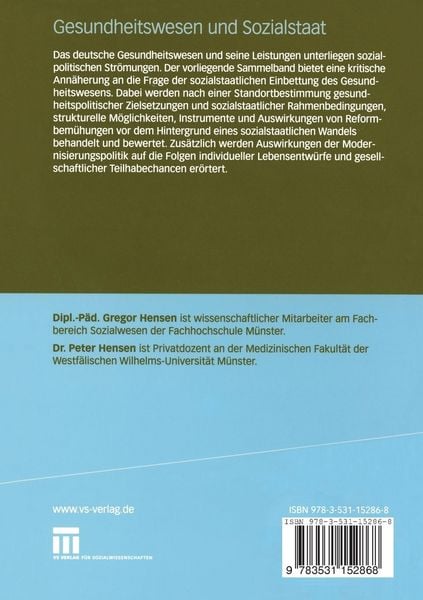 Produktbild: Gesundheitswesen und Sozialstaat