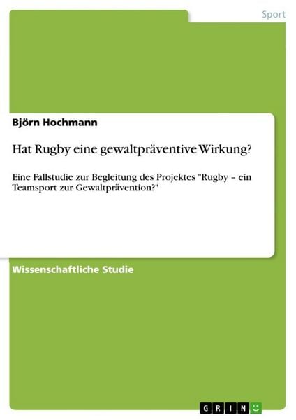 Produktbild: Hat Rugby eine gewaltpr&auml;ventive Wirkung?