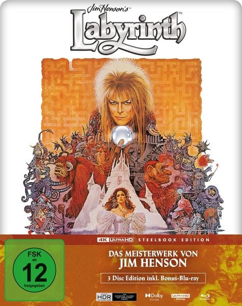 Produktbild: Die Reise ins Labyrinth - Steelbook (4K Ultra HD+2 Blu-rays)