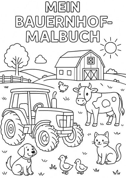 Produktbild: Mein Bauernhof Malbuch