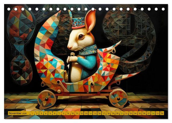 Produktbild: Zirkus Witzig und skurril (Tischkalender 2026 DIN A5 quer), CALVENDO Monatskalender