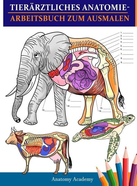 Produktbild: Tier&auml;rztliches Anatomie-Arbeitsbuch zum Ausmalen