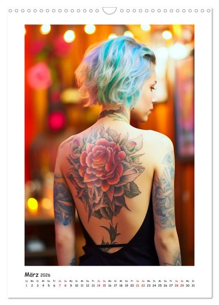 Produktbild: Tattoo to me too (Wandkalender 2026 DIN A3 hoch), CALVENDO Monatskalender