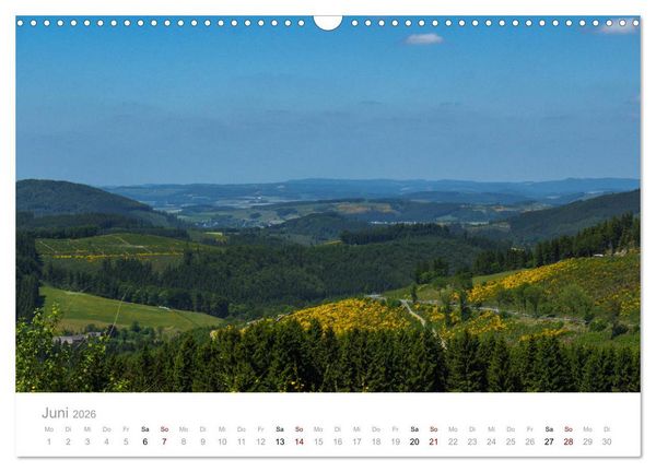 Produktbild: Sauerl&auml;nder Berge (Wandkalender 2026 DIN A3 quer), CALVENDO Monatskalender